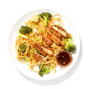 Chicken Pad See Ew with Spaghetti