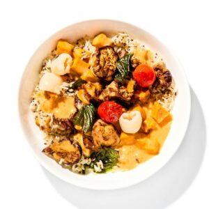 Vegan Sweet Potato & Eggplant Red Curry