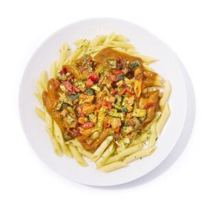 Jollof Pasta & Primavera Vegetables